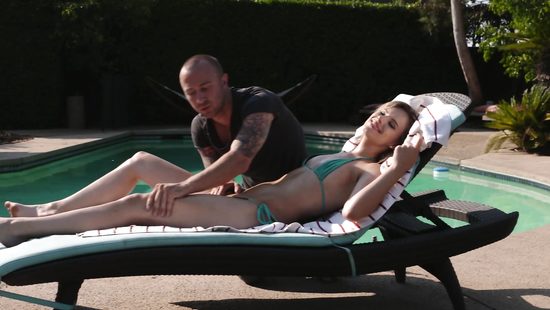 Pool anal makes teen slut feel great