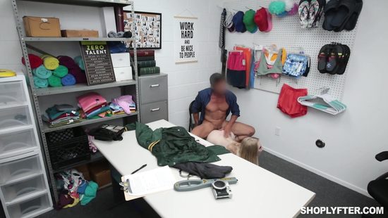 Fabulous blonde screwed on the office table