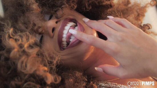 Sweetie reveals and fingers shaved twat