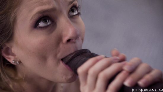 Tight pussy rammed by a black rod