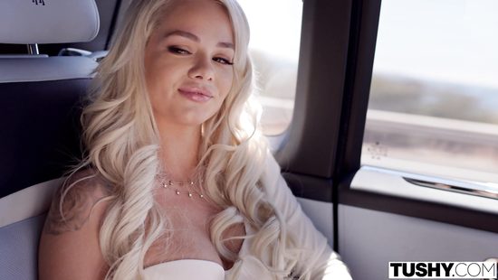 Platinum blonde angel adores anal fuck