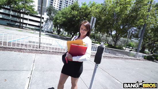 Shy college girl turns into a bombshell