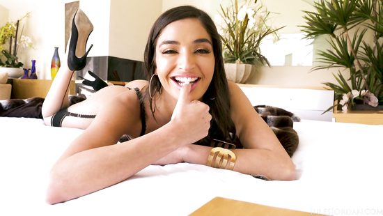 Brunette gets anal tunnelled by a black dong