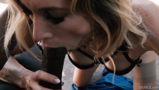 Black cocks addicted slut in interracial sex