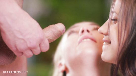 Teen girls cannot stop licking a dick