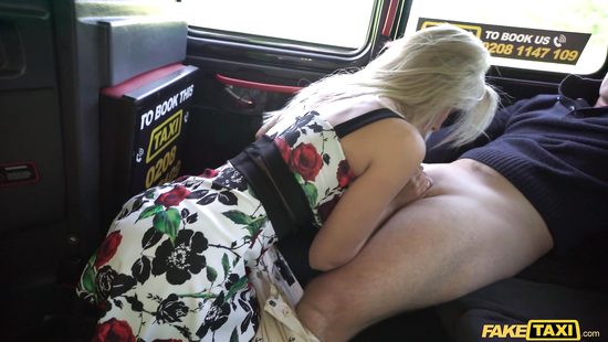 Crazy slut gives a ride in a car