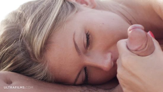 Russian girl moans while giving a ride