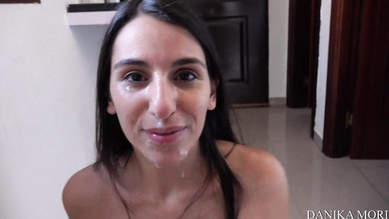 Nerdy teen gets a massive facial