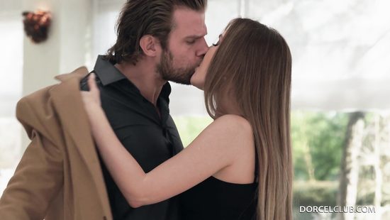 Long-haired sweetie is mad about cock