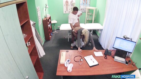 Fucking at the doctor's on a hidden cam