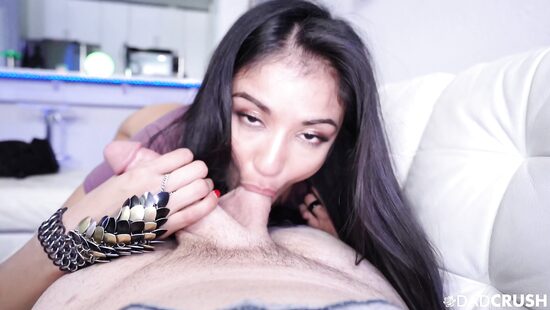 Inserting cock in a tight wet pussy