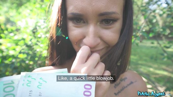 Gina Ferocious grinds on cock in the woods