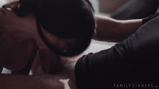 Sucking and swallowing makes her happy