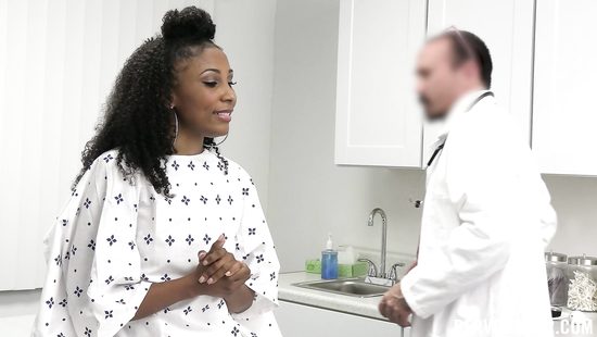 Doctof fucks his female ebony patient