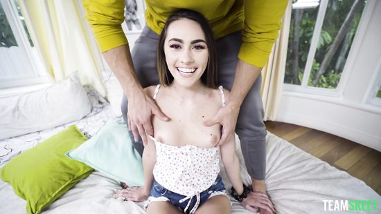 Shy schoolgirl fucked POV-style