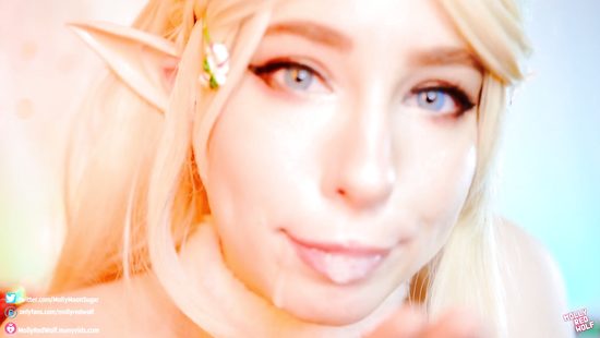 Elf girl sucks hard dick