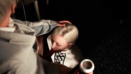 Secretary sucks some hard dick