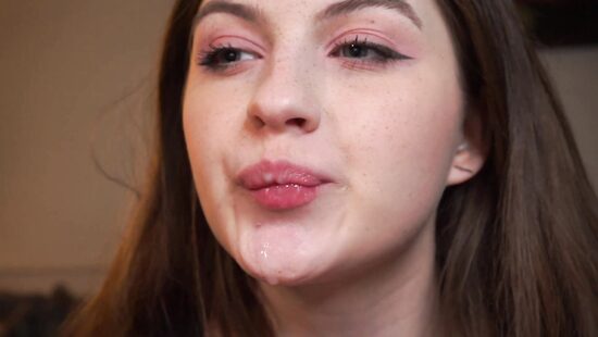 Pretty girl is face-fucked