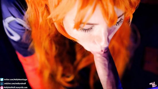 Redhead cutie sucks hard dick