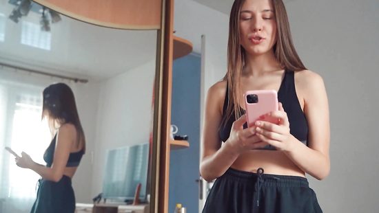 Brunette girl handles thick cock