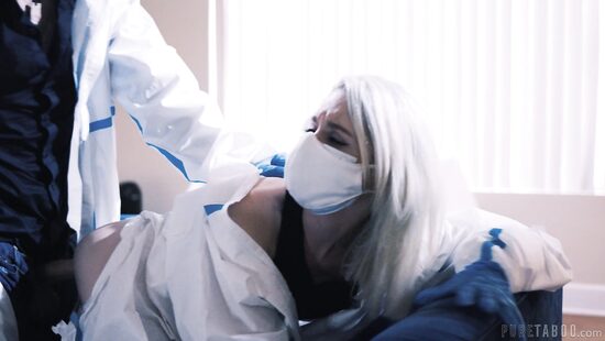 Nurse and doctor in action