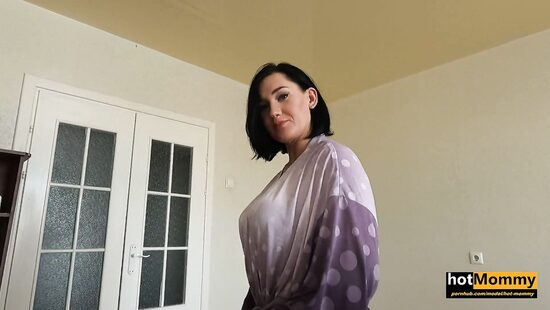 Busty babe jumps on dick