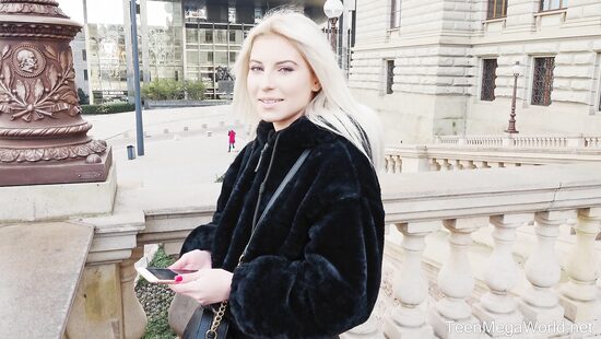 Charming blonde fucks for money