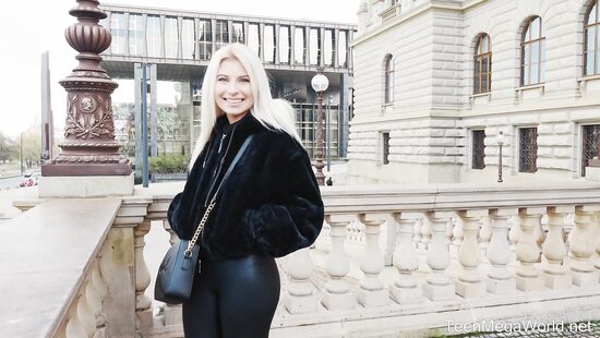 Charming blonde fucks for money