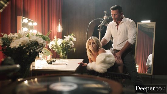 Classy blonde sucks and fucks