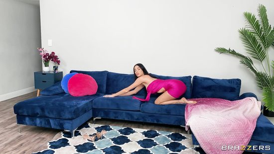 Busty brunette at casting interview