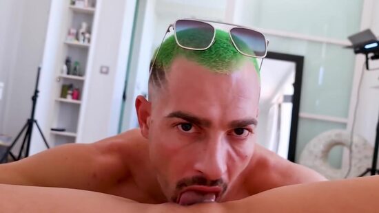 Brunette gets horny on camera