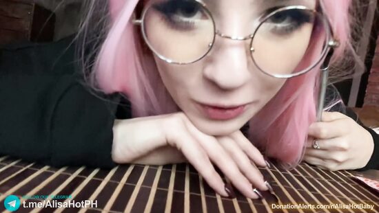 Blonde bookworm loves anal sex