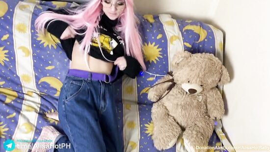 Blonde bookworm loves anal sex