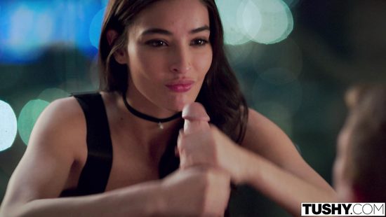 Juicy brunette loves anal sex