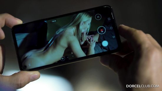 Blonde babe is double dicked