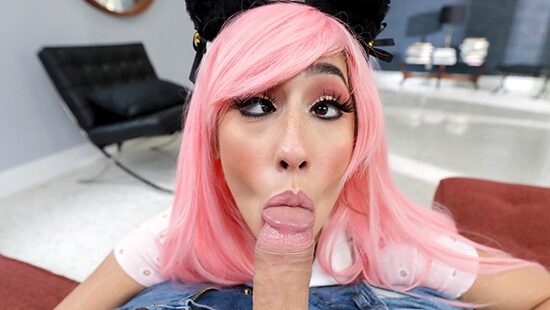 Punk chick fucks like pro