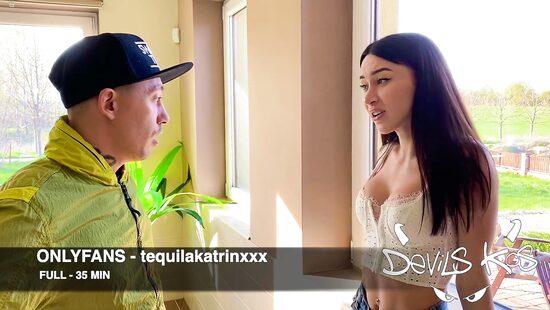 Russian slut Katrin Tequila gives pussy for a rough fuck