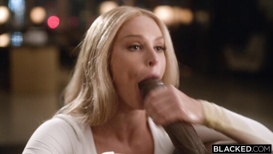 Skinny masseuse treats a black monster cock well