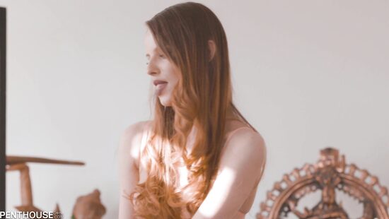 Redhead satisfies her erotic fantasies with ebony guy