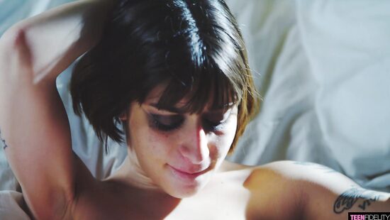 Bitch in weird stockings fucks like a whore