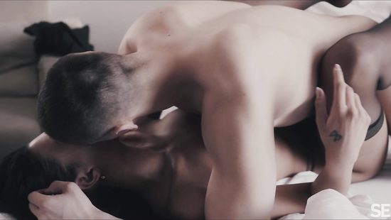 Amazing brunette fucked in bedroom