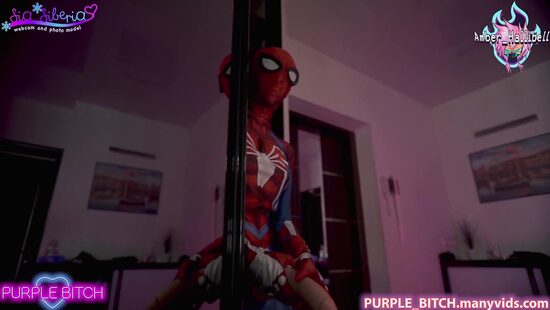 Three girls strap-on action