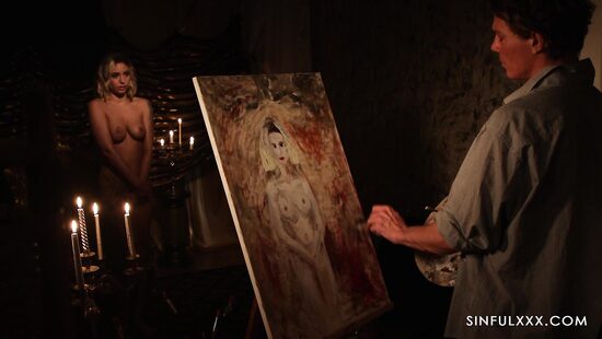 A model for a painting and a dick