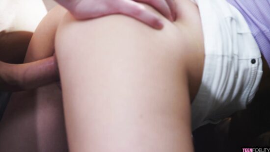 Escaping the heat on a leather sofa