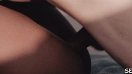 Sunset with wine and a girl on the dick