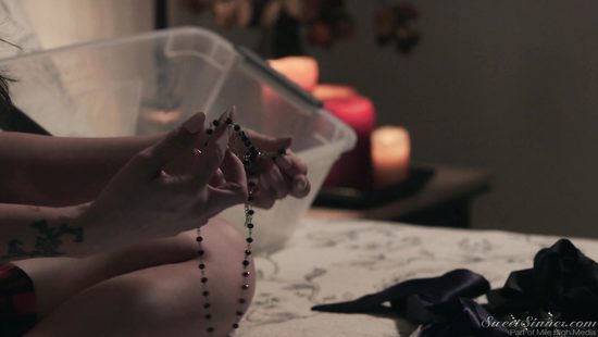 Steve Holmes in a chilling bondage scene