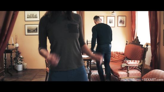 Fine dame riding white cock cowgirl