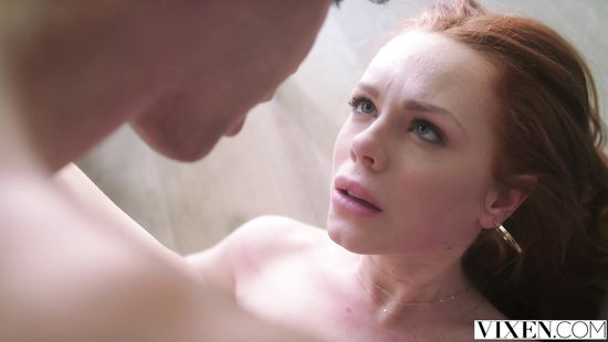 Fancy couple having great sex by the fireplace