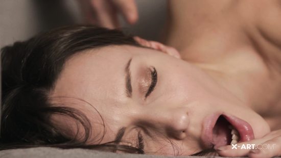 Hardcore pounding makes brunette scream loudly