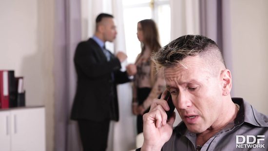 Poor dame double penetrated ruthlessly